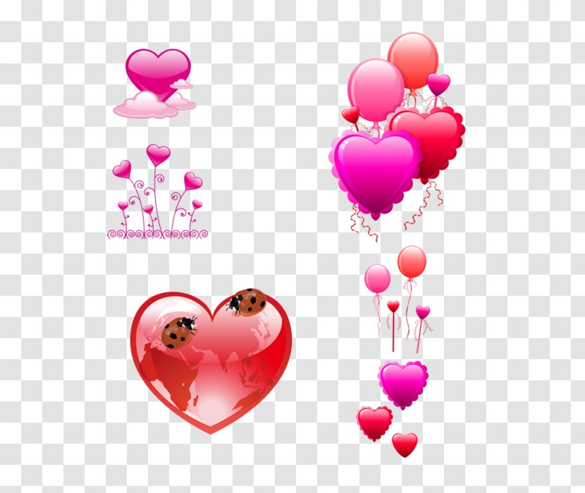 Valentines Day Heart - Pink - Material Property Magenta Transparent PNG