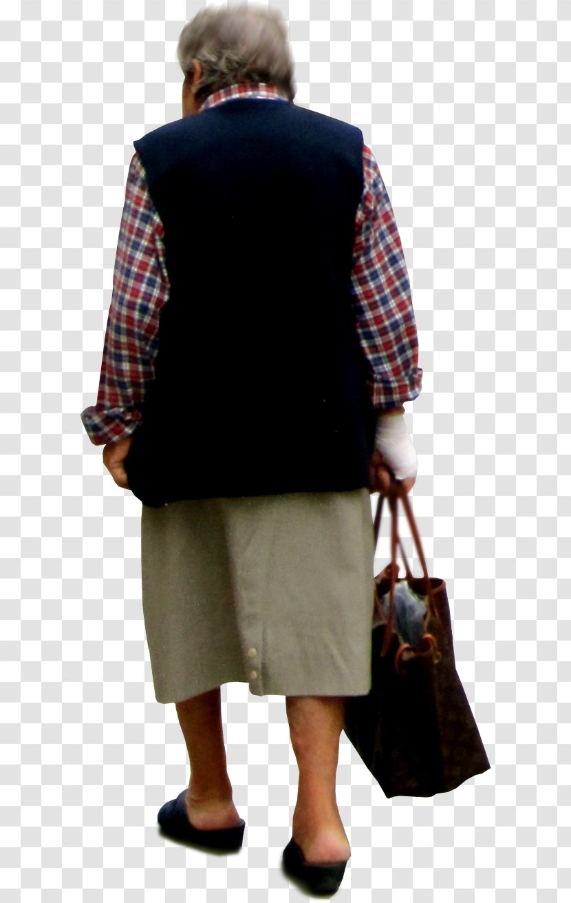 Grandparent Old Age Human Back Shoulder Handbag - Person - Background Transparent PNG