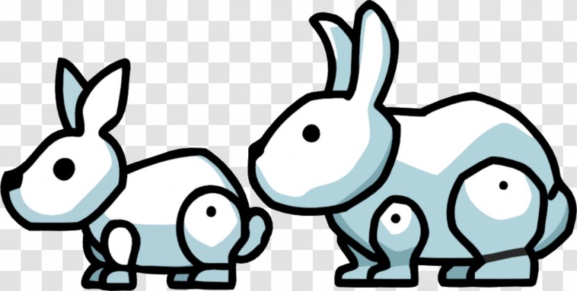 Scribblenauts Unlimited Unmasked: A DC Comics Adventure Domestic Rabbit Clip Art - Organism - White Bunny Rabbits Transparent PNG