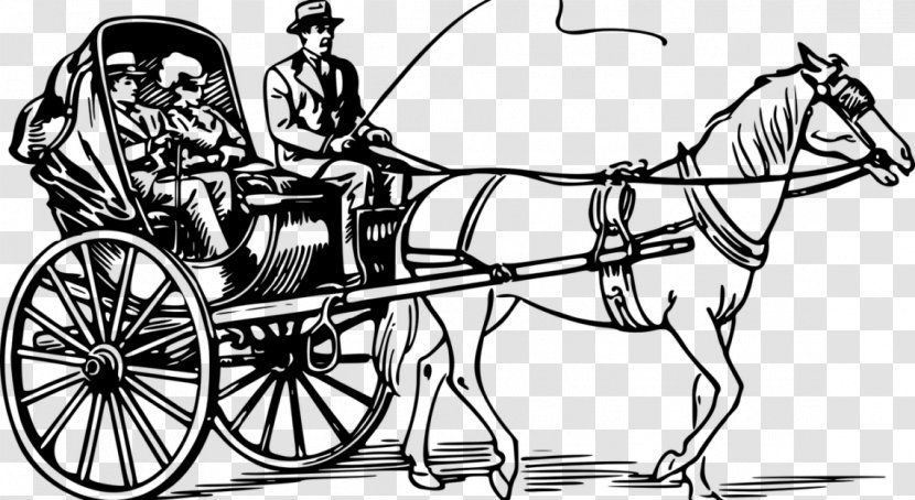 Horse-drawn Vehicle Carriage Horse And Buggy Cabriolet - Motor Transparent PNG