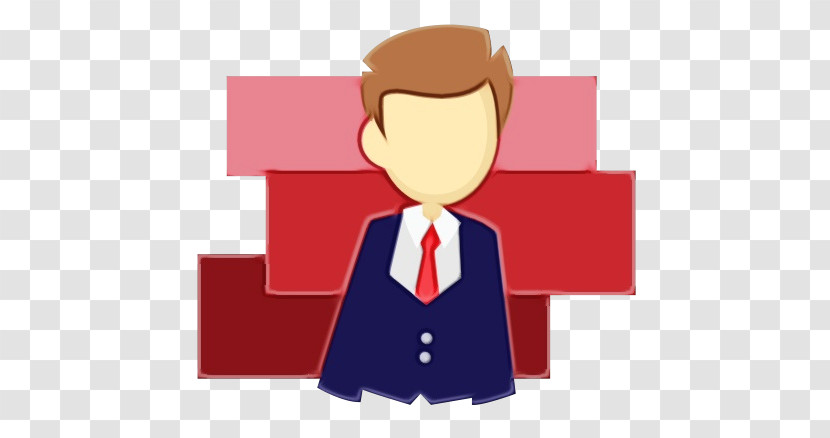 Public Relations Cartoon Character Business Red Transparent PNG