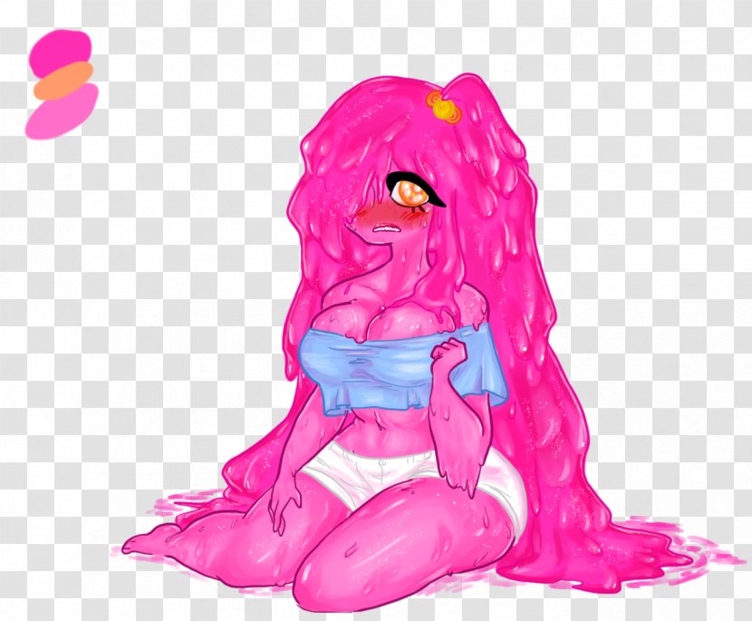 Female Drawing Pink Slime - Digital Media Transparent PNG