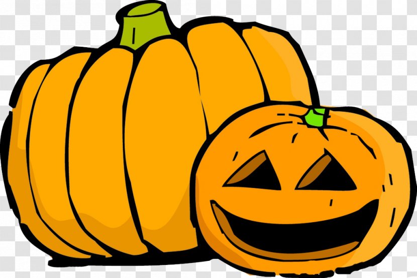 Pumpkin Halloween Jack-o'-lantern - Produce - And Head Transparent PNG