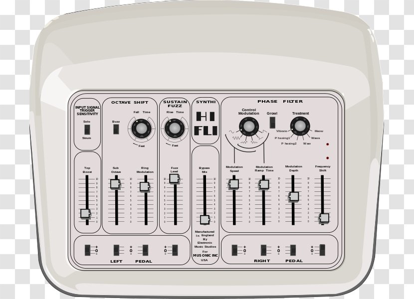 Sound Synthesizers Guitar Synthesizer EMS Synthi AKS - Electronic Device Transparent PNG