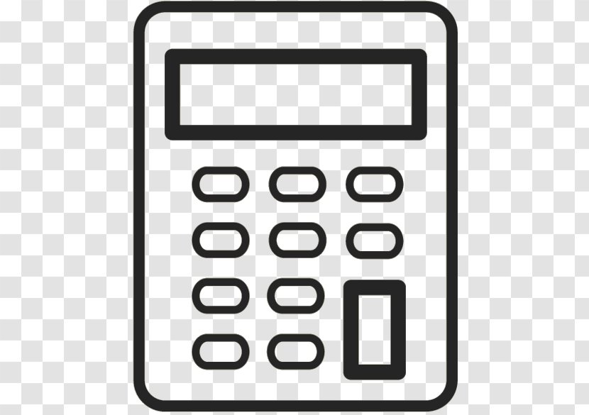 Number Numeric Keypads Telephony Calculator - Black White M - Telephone Transparent PNG