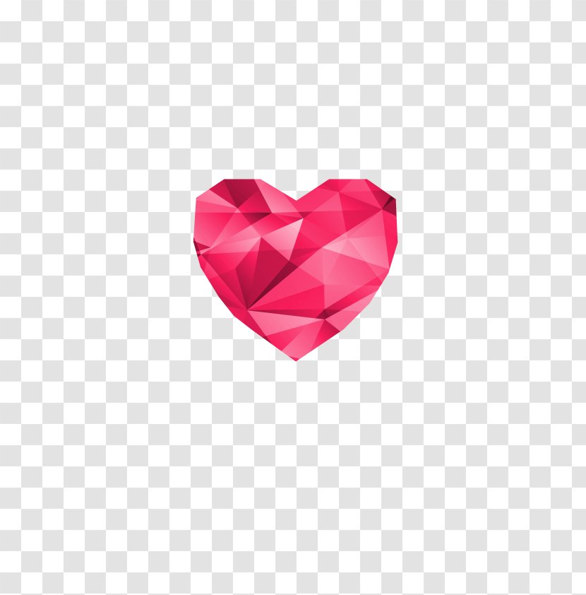Pink Download Icon - Heart Transparent PNG