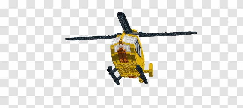 Eurocopter EC135 Helicopter Rotor Airplane LEGO - Yellow Transparent PNG