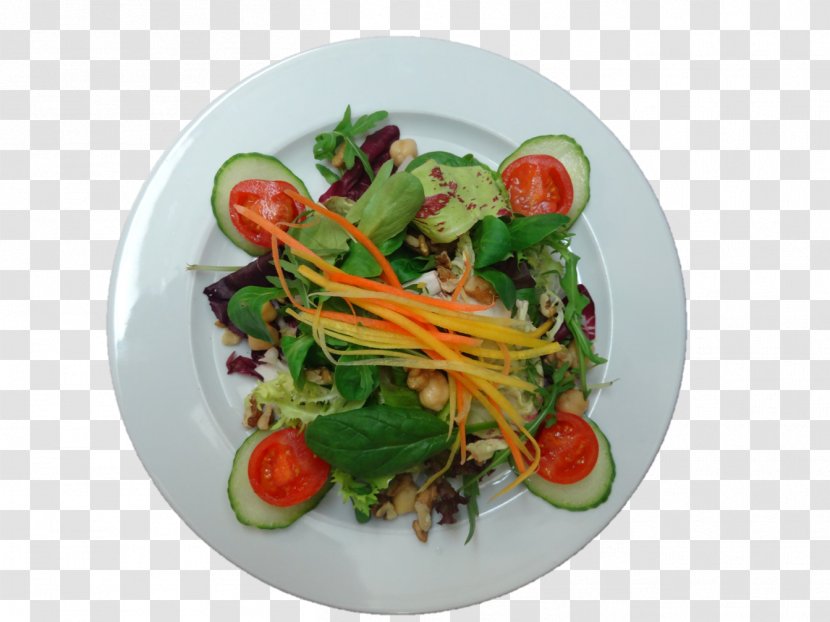 Salad Vegetarian Cuisine Recipe Plate Leaf Vegetable - Garnish Transparent PNG