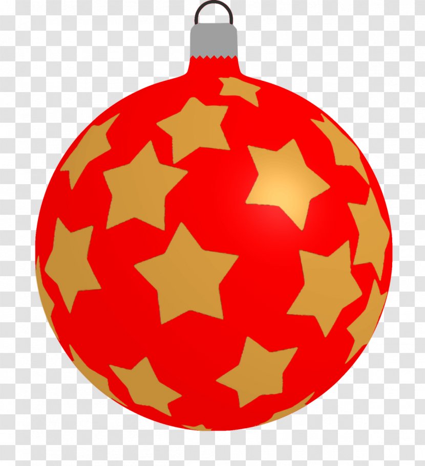 Bombka Christmas Ornament Clip Art - Orange Transparent PNG