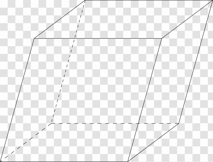 Parallelepiped Rhomboid Geometry Parallelogram Shape - Diagram Transparent PNG
