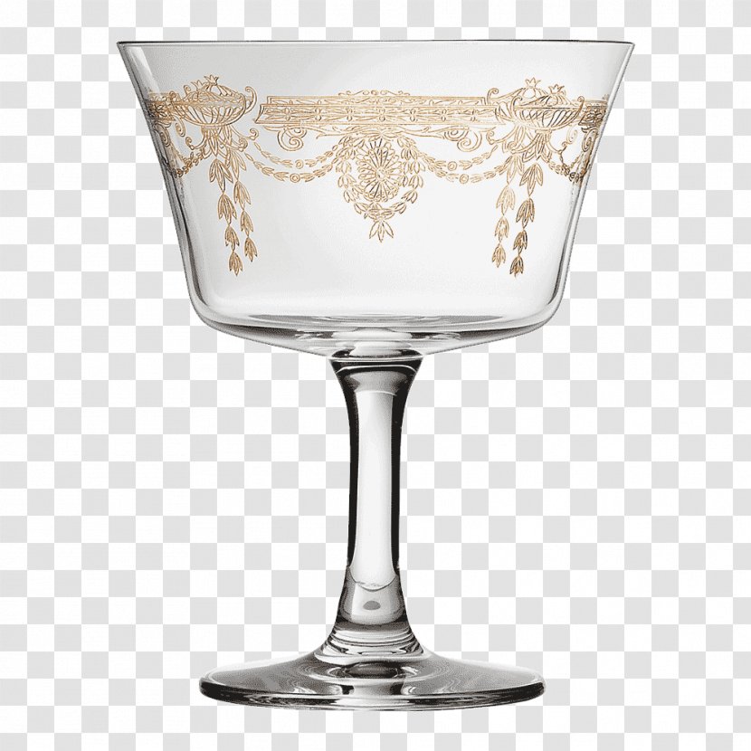 Wine Glass Fizz Cocktail Martini Champagne - Snifter Transparent PNG