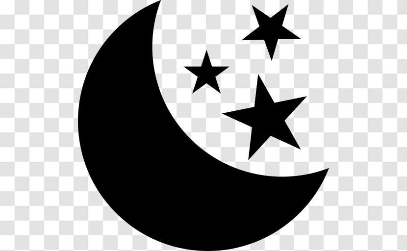 Islam Symbol Star - Blackandwhite - Logo Transparent PNG