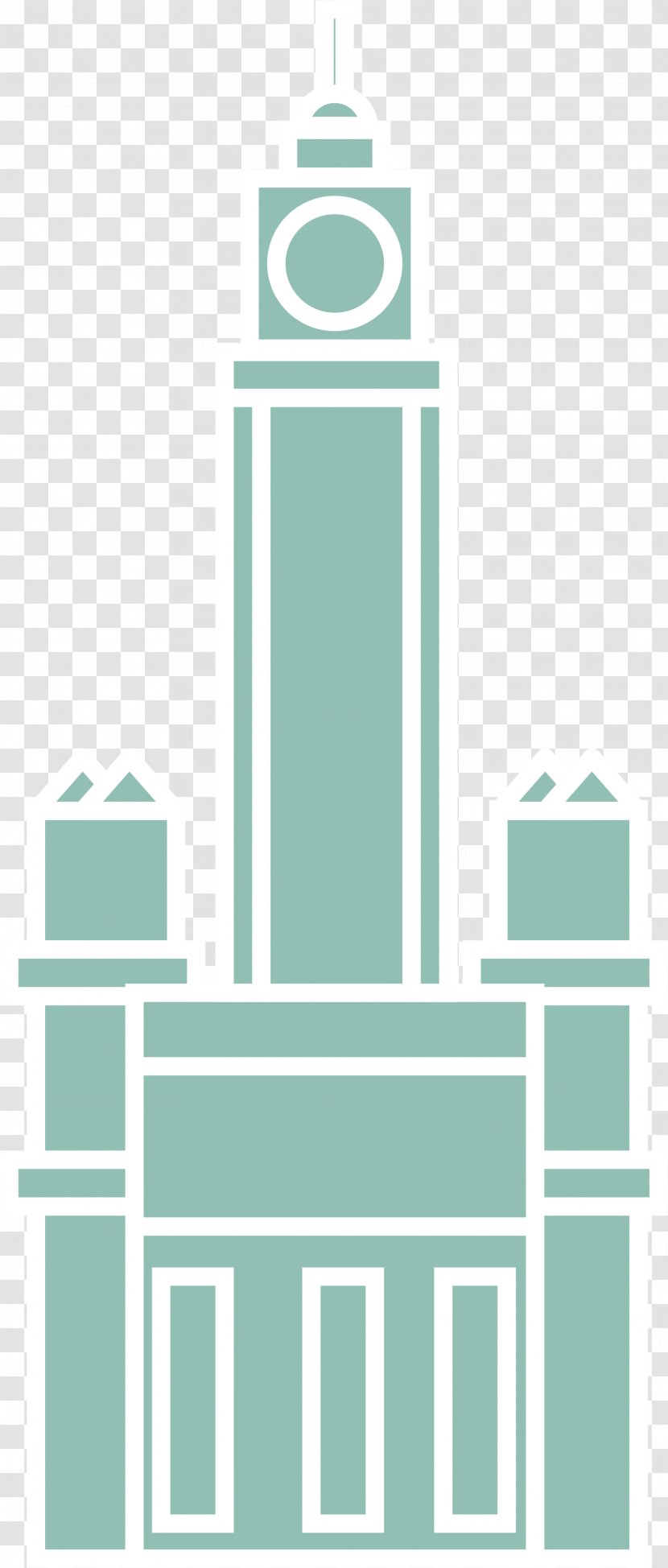 Mecca Building Illustration - Architectural Engineering - Green Geometry Church Transparent PNG
