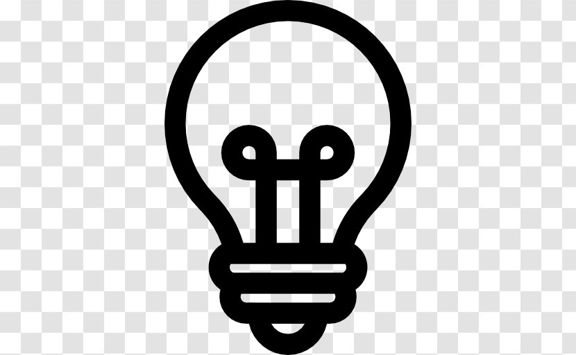 Light Bulb - Area - Black And White Transparent PNG