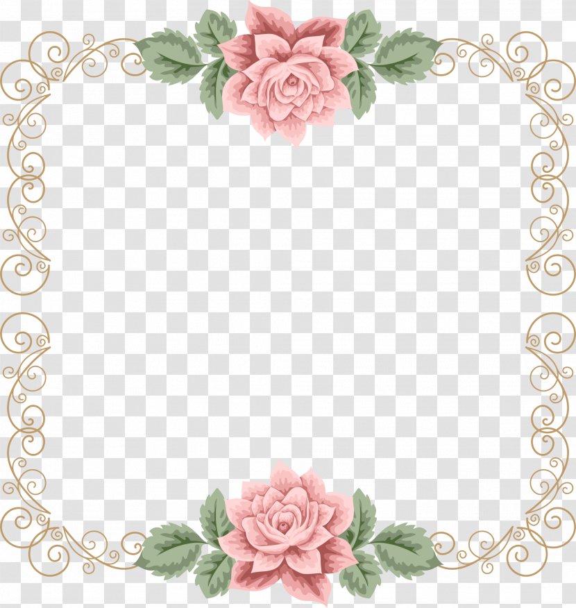 Wedding Invitation Flower Clip Art - Rose - The Pink Vine Transparent PNG