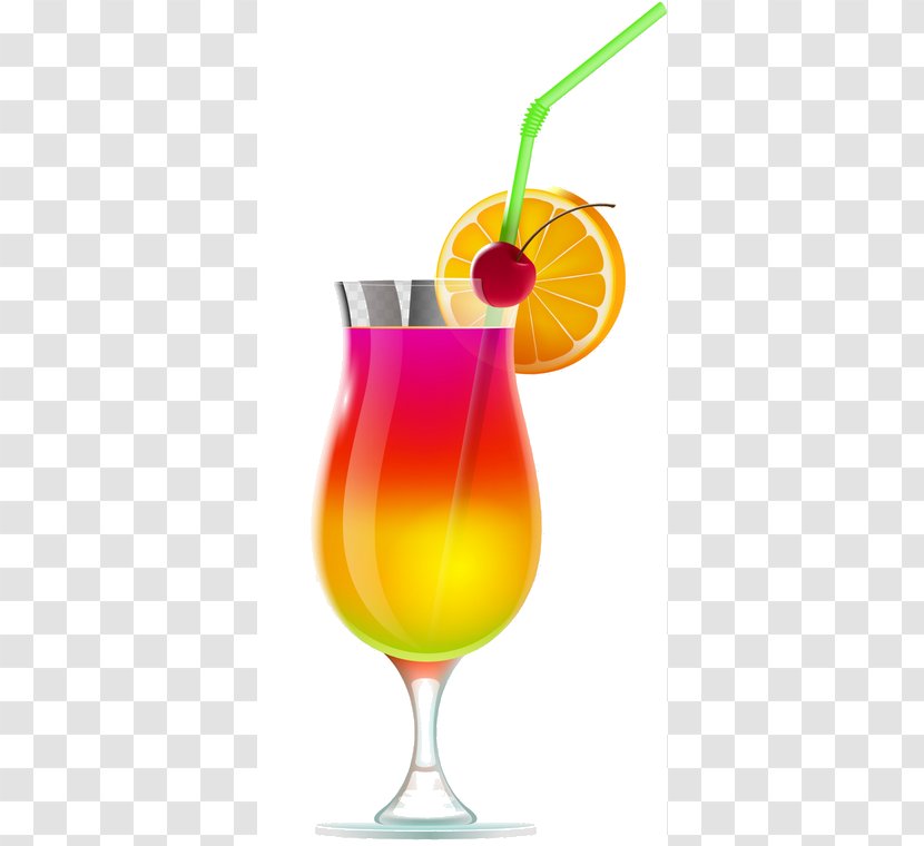 Mai Tai Cocktail Juice Fizzy Drinks Wine - Iced Tea Cartoon Transparent PNG