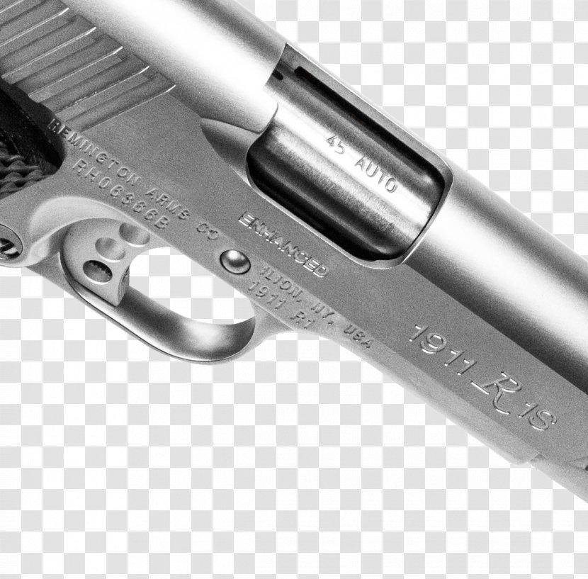 Trigger Remington 1911 R1 Arms Stainless Steel Firearm - Gun Barrel - Handgun Transparent PNG