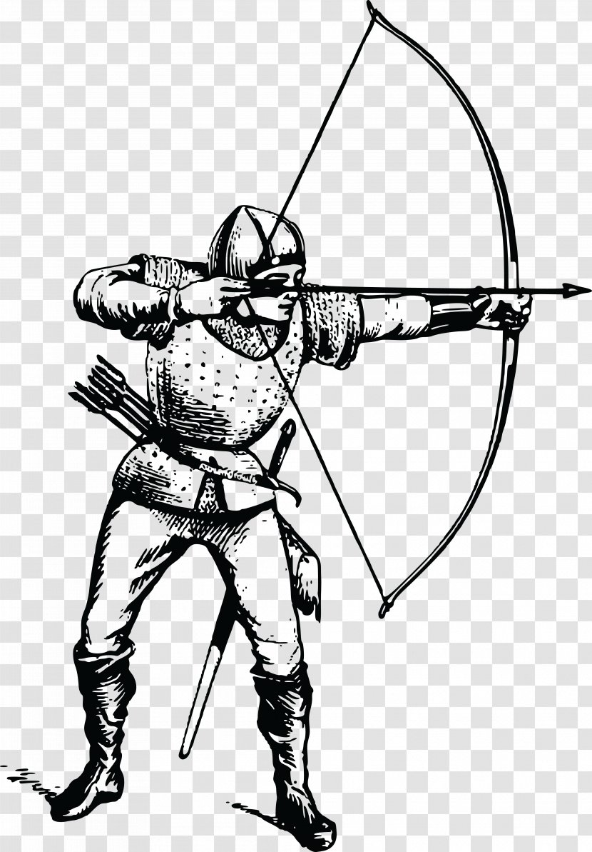 Archery Bow And Arrow Clip Art - Cold Weapon Transparent PNG