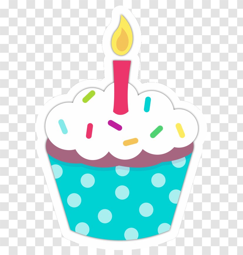 Birthday Balloon Cupcake Party Iron-on - Bolo Transparent PNG