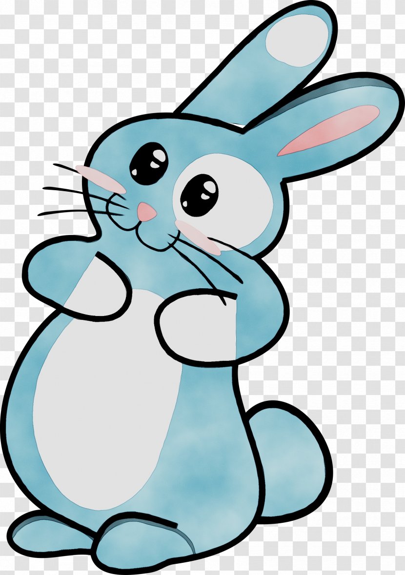Clip Art Domestic Rabbit Openclipart Hare - Animal Figure - Rabbits And Hares Transparent PNG