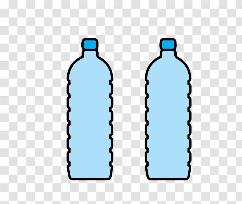 Mineral Water Drink Bottle - Blue Material Transparent PNG