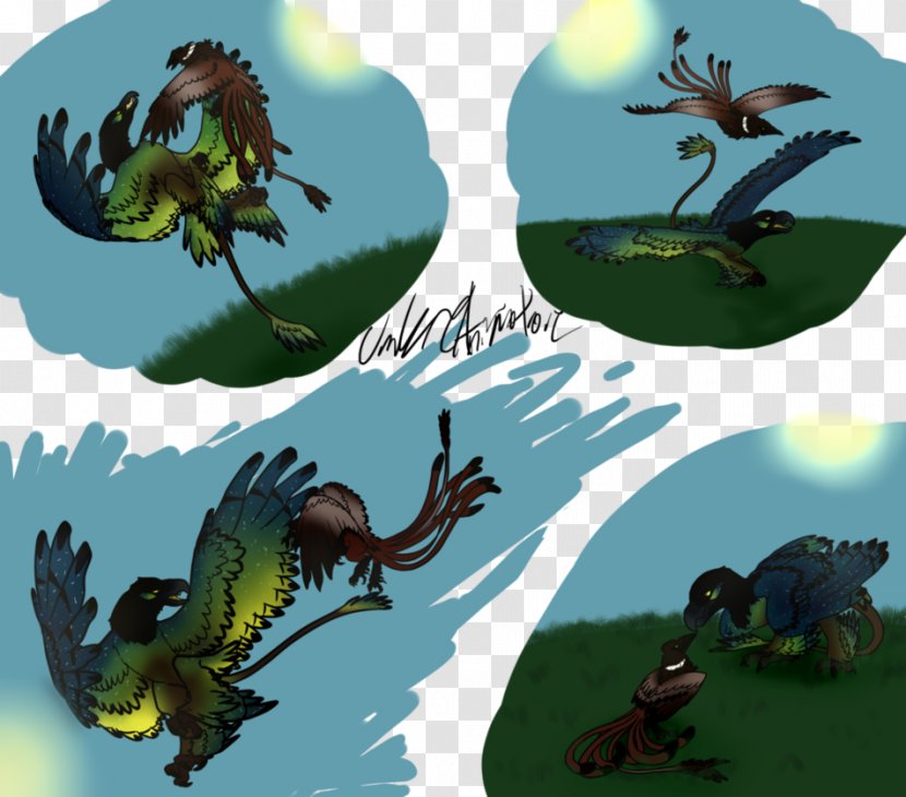 Ecosystem Illustration Fauna Dinosaur Fiction - Fictional Character - Ap Background Transparent PNG