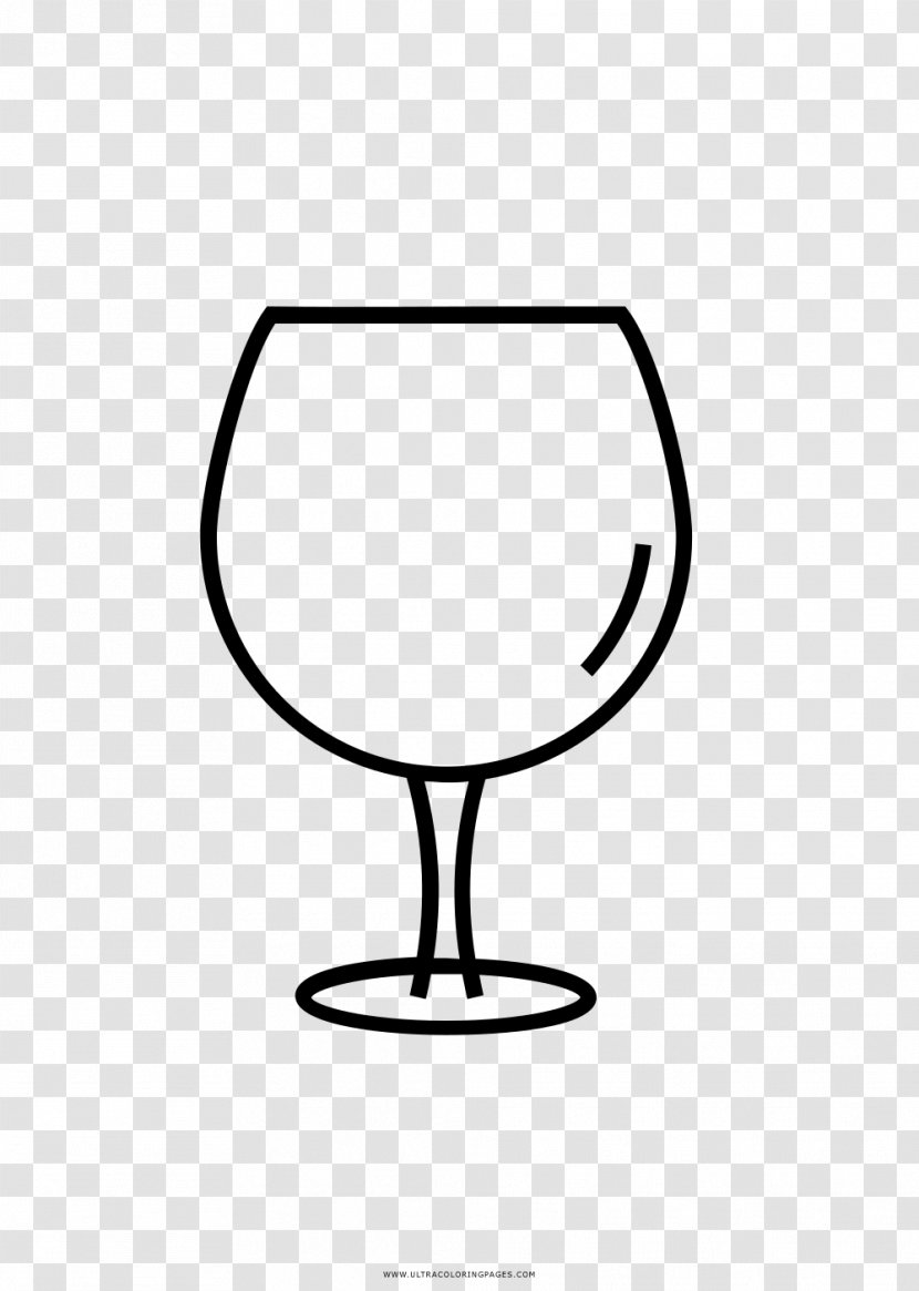 Wine Glass Brandy Clip Art - Line - Glasses Transparent PNG