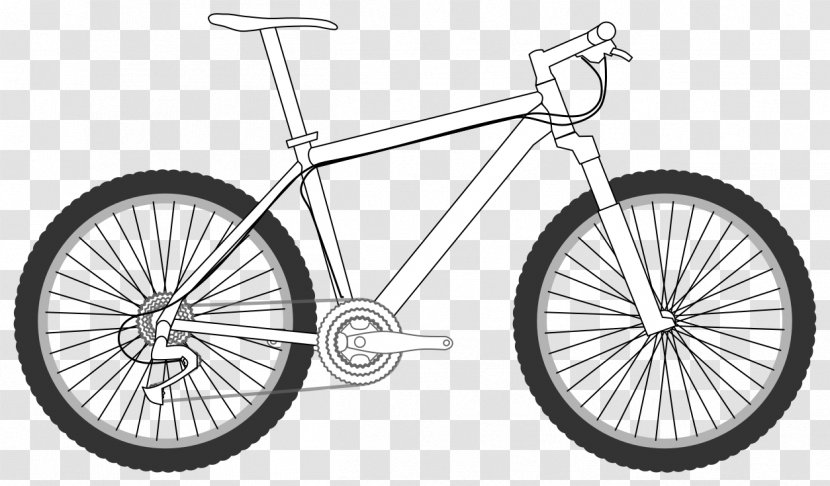 Bicycle Mountain Bike Cycling Drawing Clip Art - Bmx Transparent PNG