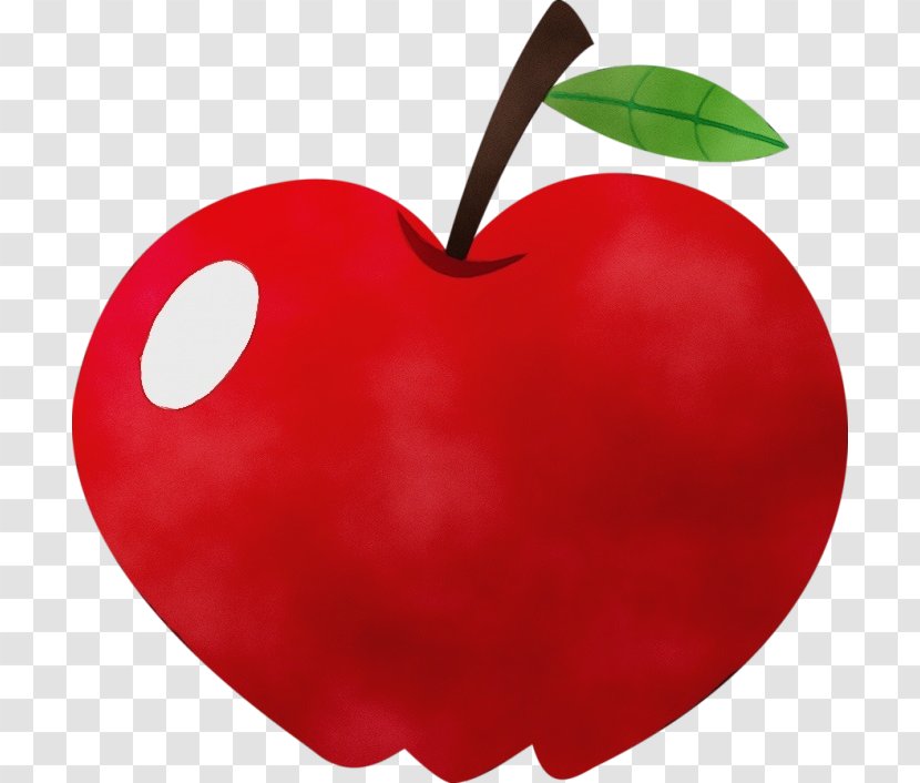 Red Fruit Apple Clip Art Plant - Mcintosh - Tree Heart Transparent PNG