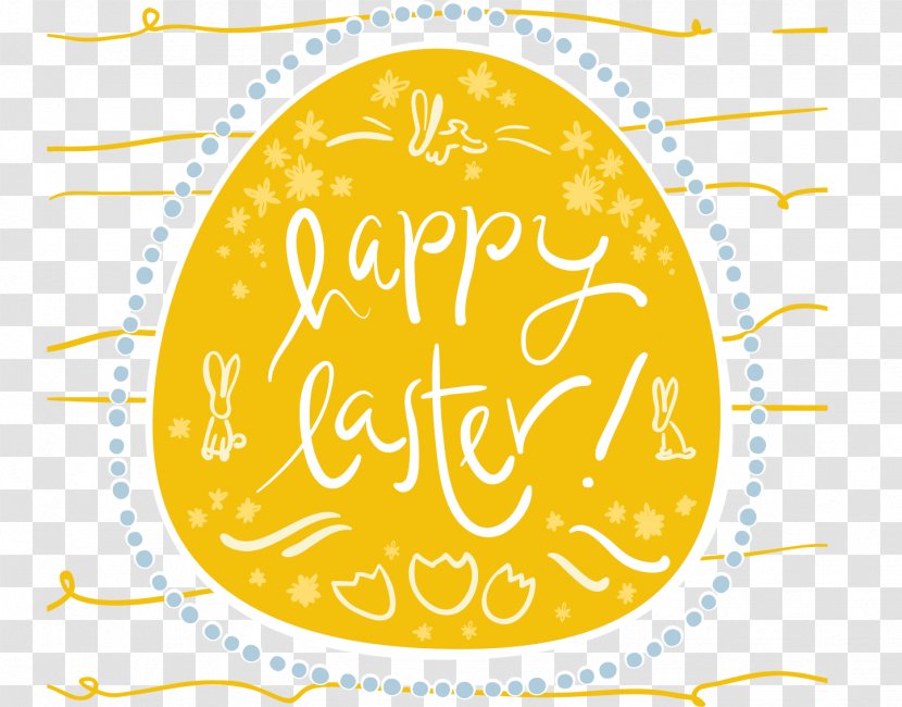 Easter Bunny Postcard Egg - Point - Vector Happy Card Transparent PNG