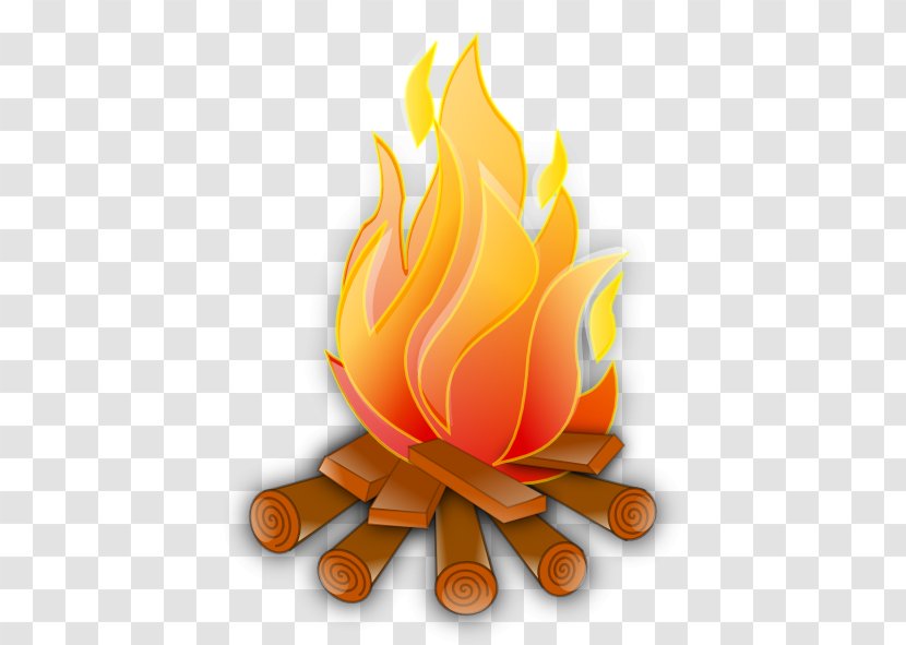 Fire Flame Clip Art - Wood Fuel - Campfire HD Transparent PNG