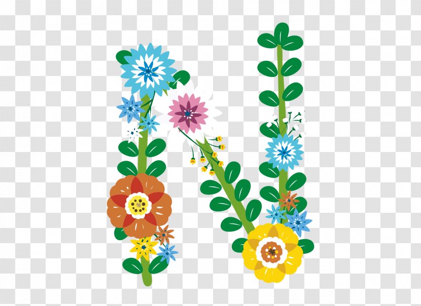 Floral Design Letter Image Flower - English Alphabet - Filigree Transparent PNG
