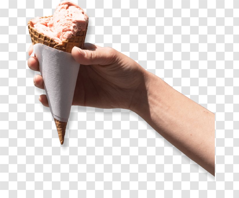 Ice Cream Cones Flor Gelato Hand Thumb Transparent PNG