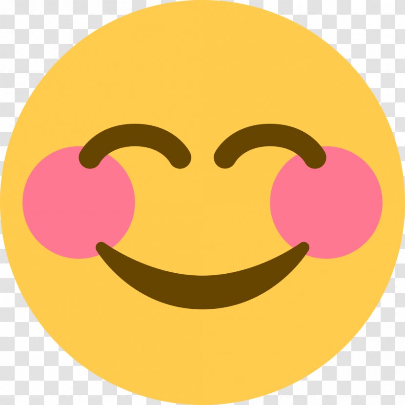 Smiley Emoji Face Emoticon - Blushing Transparent PNG