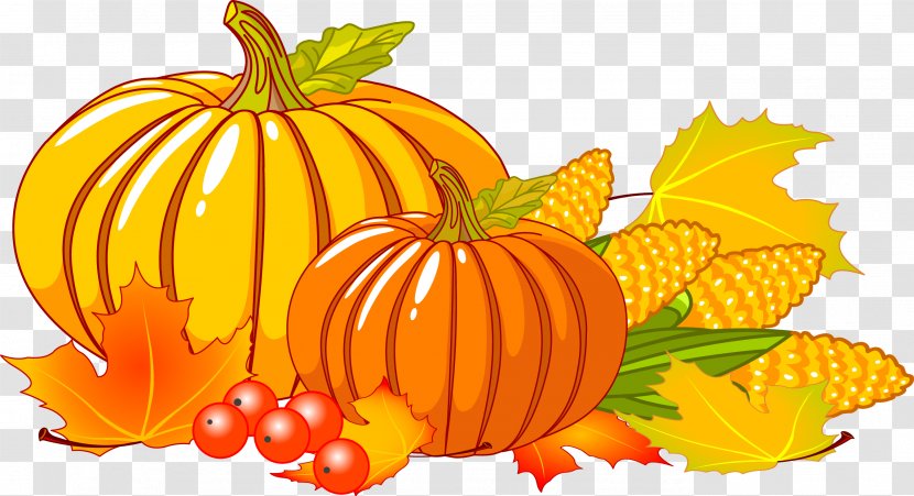 Thanksgiving Autumn Clip Art - Food - Pumpkin Harvest Transparent PNG