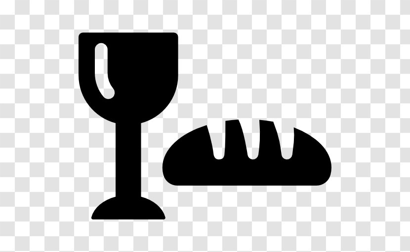 Wine Glass Bakery Bread - Black And White - Passover Transparent PNG