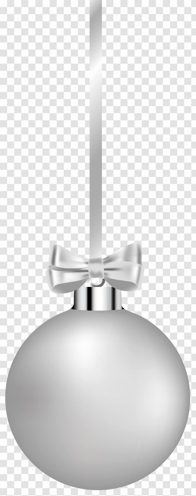 Light Fixture Black And White - Monochrome Photography - Hanging Christmas Ball Clipart Image Transparent PNG