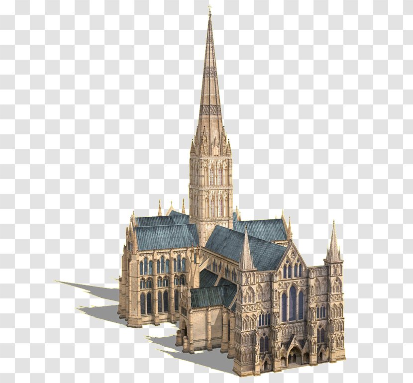 Salisbury Cathedral School Stonehenge From The Bishop's Grounds Architecture Of Medieval Cathedrals England - Place Worship - Picture Transparent PNG