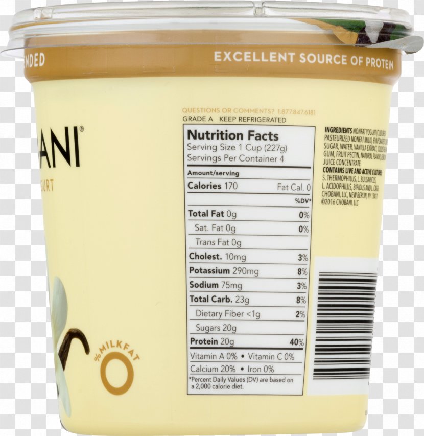 Milk Dairy Products Chobani Greek Yogurt - Ghirardelli Transparent PNG
