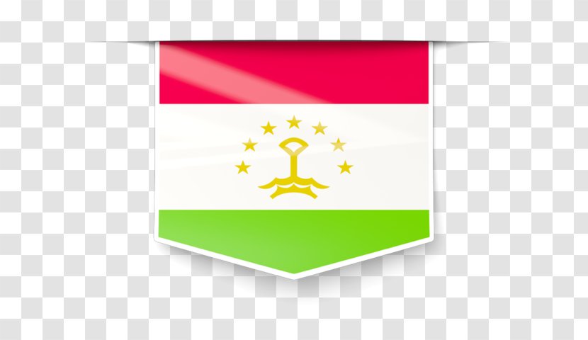 Flag Of Tajikistan Rectangle Brand - Yellow Transparent PNG