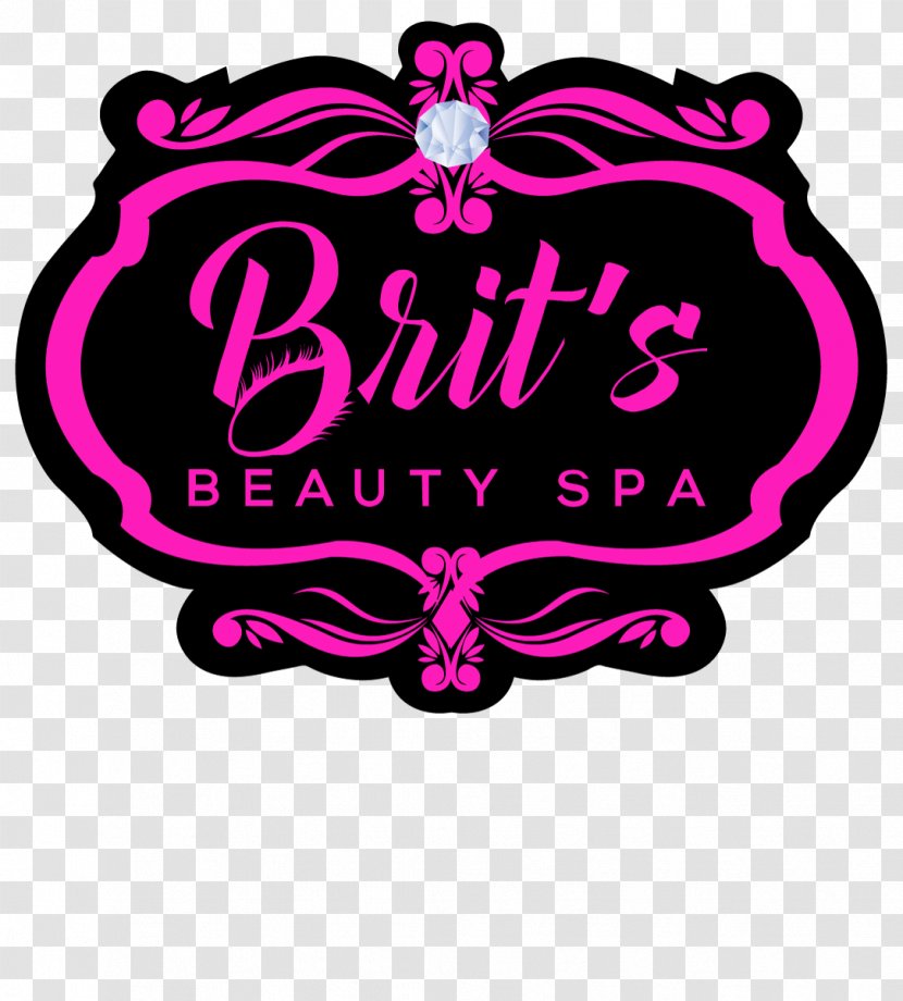 Brit's Beauty Spa Eyelash Extensions Cosmetology Graphic Design Logo - Text - Senior Makeup Artist Transparent PNG