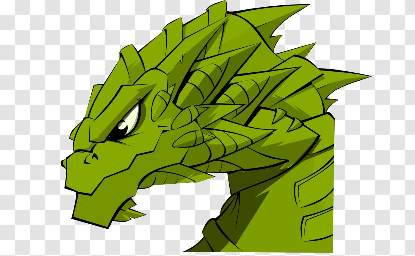 Dragon Cartoon Illustration - Green - Creative Head Cliparts Transparent PNG