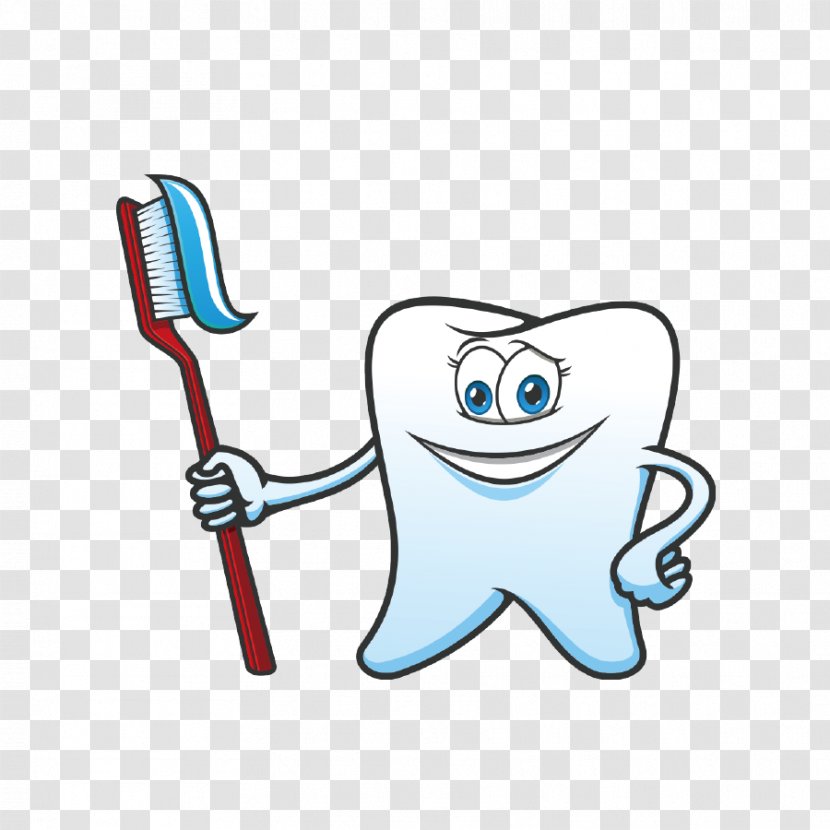 Toothbrush Cartoon Toothpaste - Tooth And Transparent PNG