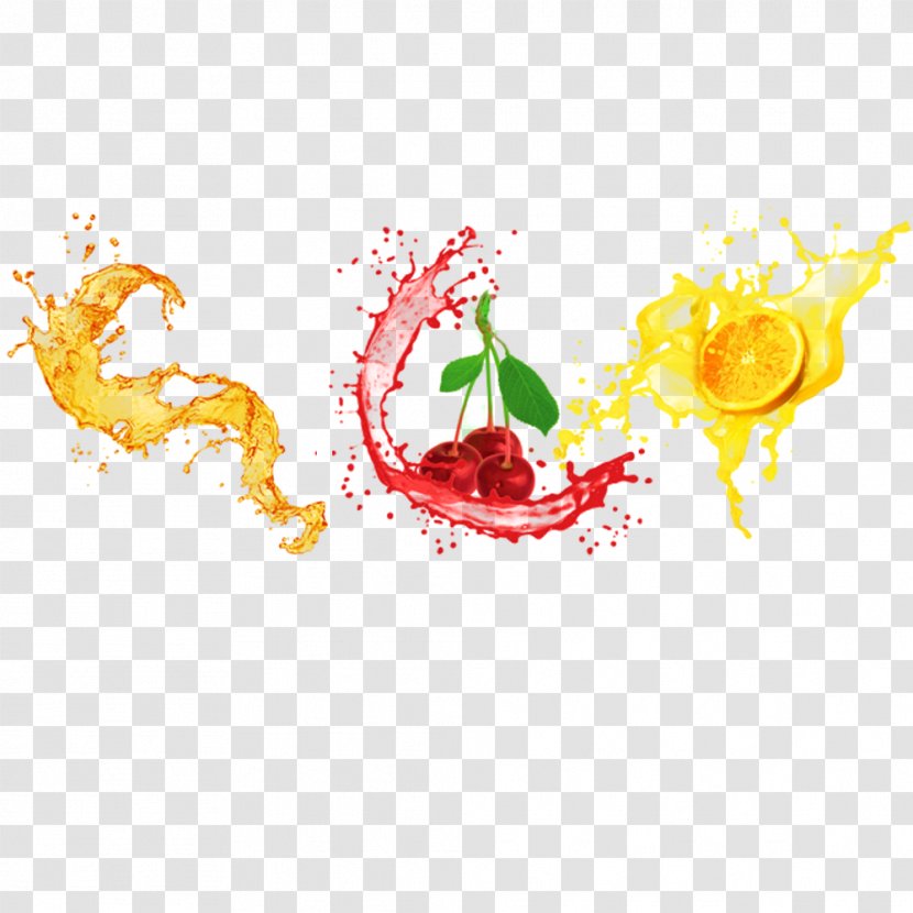 Juice Fruit Download - Food - Ink Effect Of And Soft Drinks Transparent PNG