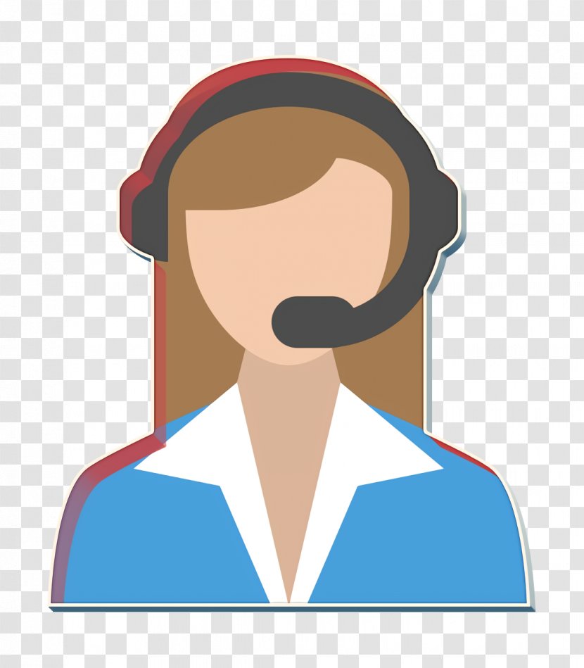 Business Icon Customer Service - Face - Ear Neck Transparent PNG