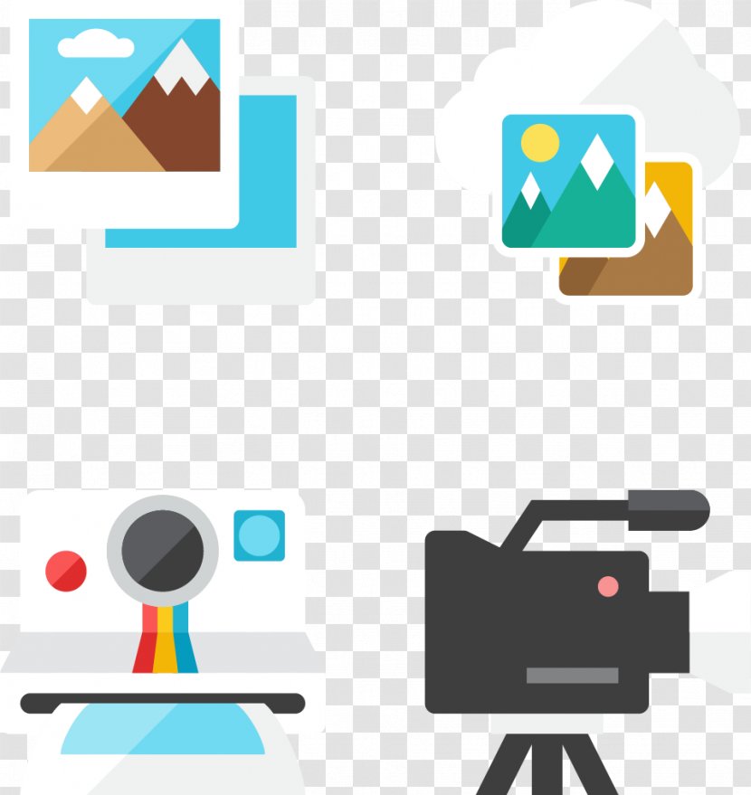 Cinematography Color Filmmaking Photography - Vector Painted Camera Transparent PNG