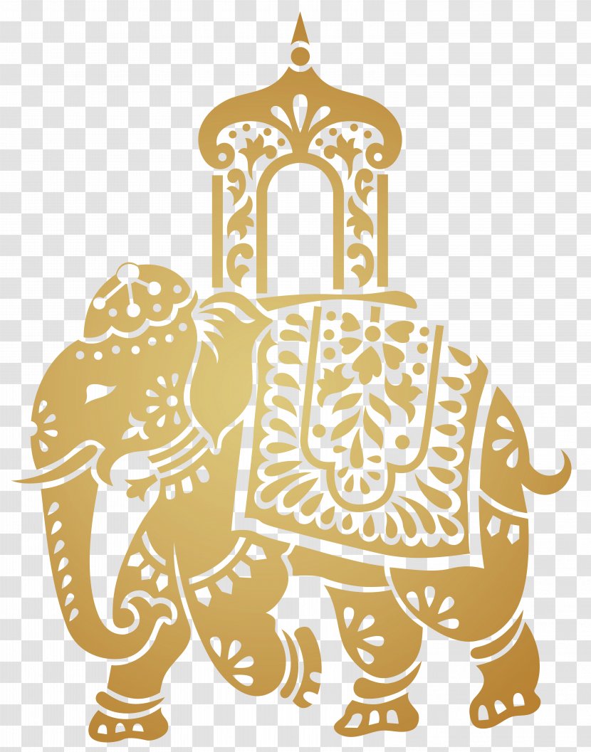 India Elephant Pattern - Food - Indian Decoration Cliparts Transparent PNG