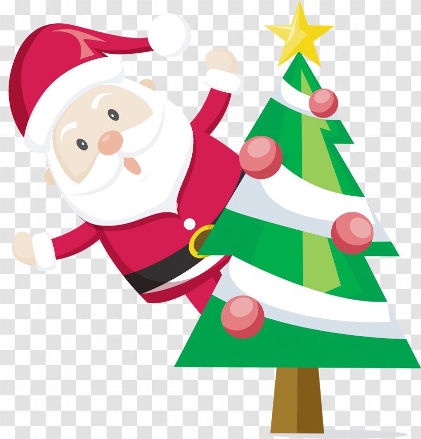 Santa Claus Christmas Tree Clip Art - Papai Transparent PNG