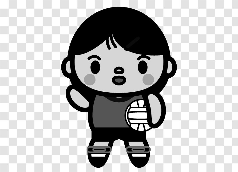 Japan Women's National Volleyball Team Black And White Drawing Monochrome Painting - Player Transparent PNG