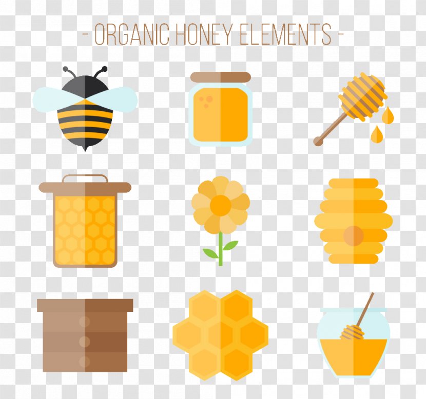 Honey Bee - Bees Small Element Transparent PNG